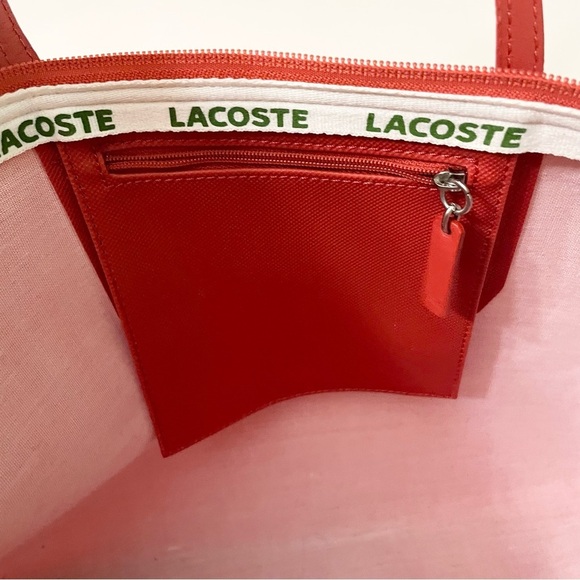 Lacoste Red Women's Tote Bag - Picture 10 of 16